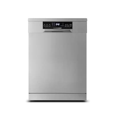 SCHNEIDER SDW1542BDIX, Lave vaisselle Pose libre 15 couverts 42dB, Moteur inverter, 6 Programmes, Départ différé, Tiroir à couverts, Pieds ajustables, Demi charge, Top amovible, Inox