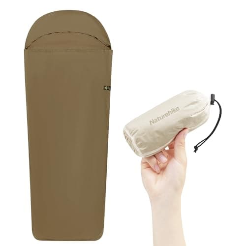 Naturehike Sac de couchage ultra léger - Confortable et portable - 128 g - Couverture de voyage avec petit sac de couchage intérieur - Pour la randonnée, les auberges, les refuges et le camping
