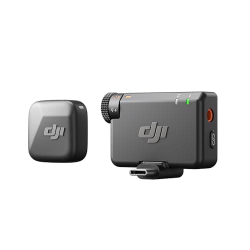 DJI Mic Mini (1 TX + 1 RX), Ultra-léger, Audio de Haute qualité, Annulation du Bruit, Limite Automatique, Micro Cravate sans Fil pour caméra/iPhone/Android, vlog, Streaming, Transmission à 400 m