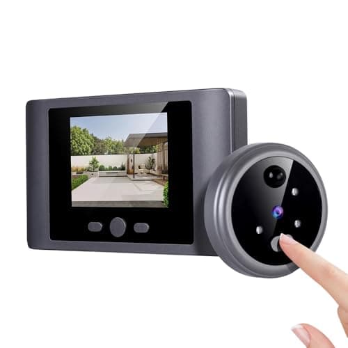 iTenen Judas numériques pour porte avec écran LCD de 2,8 pouces avec microSD de 32 Go, détection de mouvement, vidéophone sans fil sonnette caméra vision nocturne