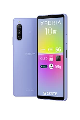 Sony Xperia 10 IV - Smartphone Android, Téléphone Portable 6 Pouces 21:9 Wide OLED - Camera 3 Objectifs - Prise Jack 3.5 mm - 6Go RAM - 128Go Stockage - Double SIM Hybride (Violet)