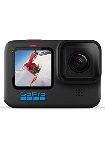 GoPro HERO10 Black - Caméra d'action étanche avec écrans LCD avant et arrière tactiles, vidéo Ultra HD 5.3K60, photos 23MP, diffusion en direct 1080p, webcam, stabilisation
