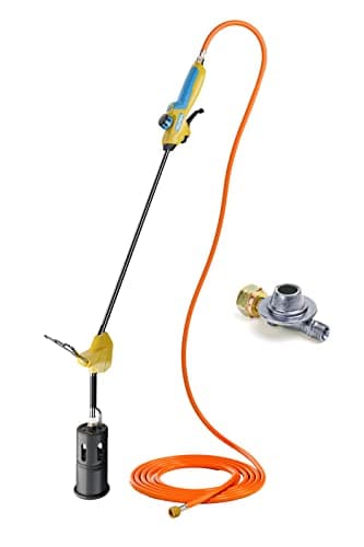 GLORIA Chalumeau à gaz Thermoflamm Bio Professional E+ Turbo Set – Puissant pour les grandes surfaces | Raccordement de bouteilles de gaz comprimé | Désherbeur/désherbeur | Avec réducteur de