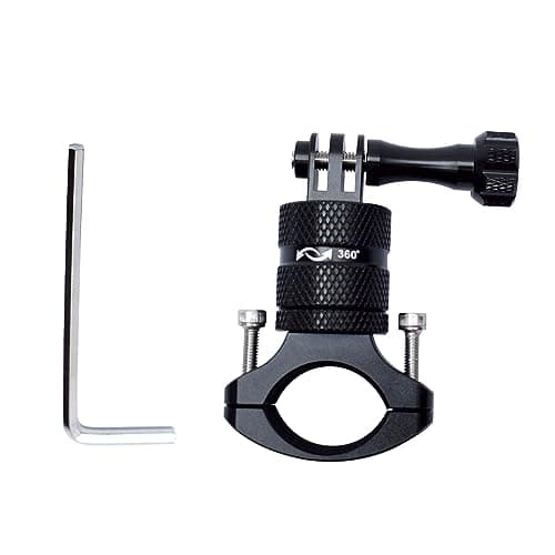AKTECH Support de guidon de caméra d'action, compatible avec GoPro et similaires, idéal pour E-Bikes, Vélo, Scooters et plus. Support pivotant et réglable