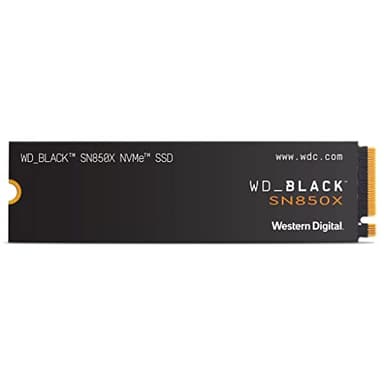 WD_BLACK SN850X SSD 2 To, Disque SSD interne, Lecture jusqu'à 7300 Mo/s, écriture jusqu'à 6,600 MB/s, Gaming SSD, Haute performance disque de jeu, PCIe Gen 4.0 NVMe, Noir