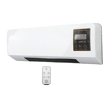 Climatiseur Mural, Petit Climatiseur Chauffant Ventilateur Mural Portable avec Télécommande Climatiseur à Refroidissement Rapide pour Le Dortoir, Le Bureau, la Chambre à Coucher