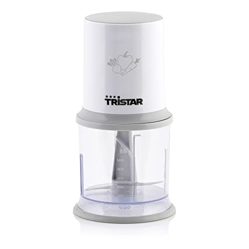 Tristar BL-4020 Mini hachoir, Hache et réduit en purée, Blanc, Bol 0,5 L - 200 W