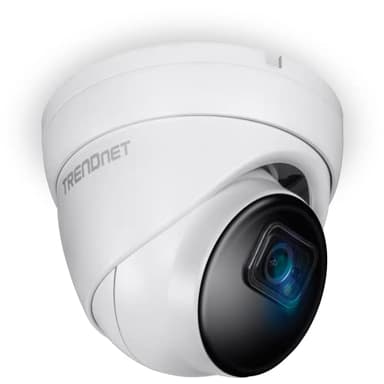 TRENDnet TV-IP1515PI Intérieur Extérieur 5MP H.265 PoE IR Caméra réseau à Tourelle Fixe, boîtier classé IP66, Vision Nocturne IR jusqu'à 30 m (98 Pieds), Emplacement pour Carte microSD