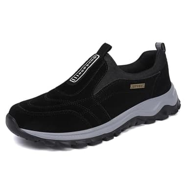 Sudychen Chaussure de Marche Homme sans Lacets Baskets de Randonnée en Plein Chaussures Orthopédiques Légères pour Le Travail