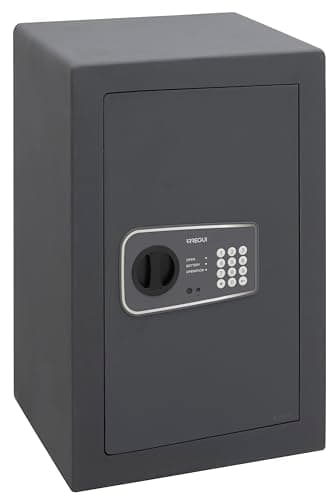 ARREGUI Logica10 Coffre fort à code épaisseur 10 mm | Coffre-fort de sécurité clavier à combinaison | Grand Coffre fort discret pour maison, bureau, rangement | 58 x 38 x 33 cm | Anti-percage | 57 L