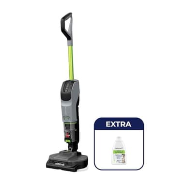 Bissell SpinWave + Vac Pet - Aspirateur Balai sans Fil - Aspirateur Laveur - Nettoyeur de Sols Durs - Serpillière Électrique - Lavage sans Poussière - Nettoyage Facile - Spécial pour Animaux - 3885N
