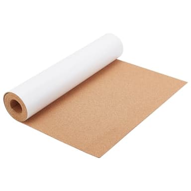 BENECREAT Rouleau de Liège Autocollant 400x2000 mm, Tapis en Liège de 2 mm D'Épaisseur avec Support Adhésif Solide pour Décoration Murale, Artisanat de Fête et de Bricolage