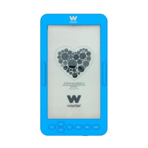 Woxter E-Book Scriba 195 S - Lecteur-Compact Bleu de Livres électroniques de 4.7 Pouces (960x540, écran Blanc perlé en e-LIK, epub, pdf) 4 Go, Conserver Plus de 2000 Livres, Couleur Bleue