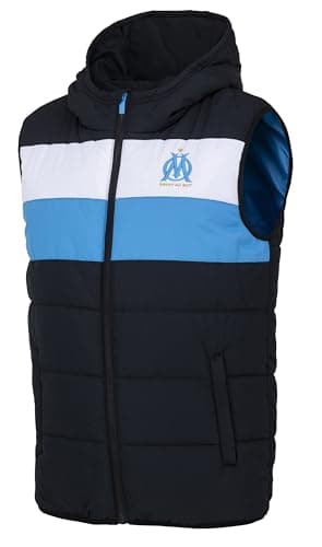 OLYMPIQUE DE MARSEILLE Doudoune sans Manche Om - Collection Officielle Taille Homme L