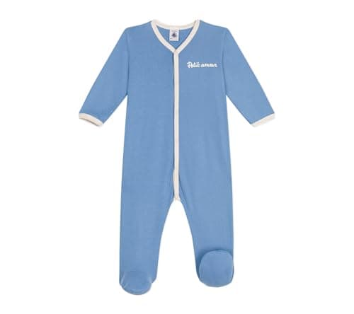 Petit Bateau A0CRV Dors Bien, Bleu, 6 Mois Mixte bébé