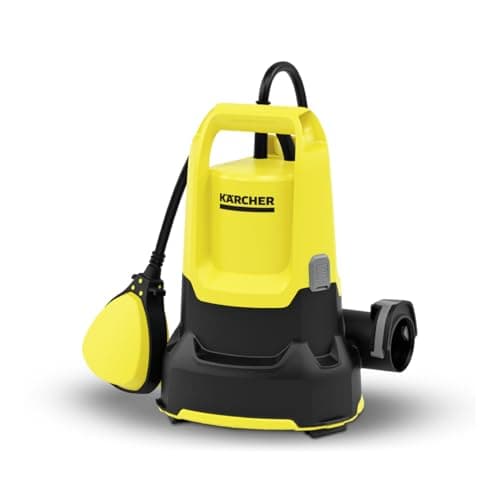 Kärcher SP 9.000 Flat Pompe d'Évacuation Aspirant à Plat, Débit: 9000 l/h, Profondeur: max. 7m, pour Eaux Claires/Polluées avec Particules Jusqu'à 5mm, Niveau d'Eau Résiduelle: 1mm, Pression: 0,6 bar