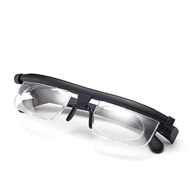 WYJZALLL Lunettes de Mise au Point réglables Vision de près et de Loin, Lunettes de Lecture à degré réglable avec Zoom HD - Dioptries 6D à + 3D grossissant à Force Variable