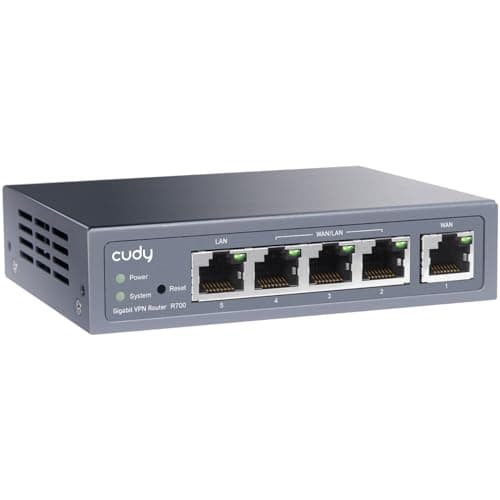 Cudy Routeur VPN Multi-WAN Gigabit, jusqu'à 4 Ports WAN Gigabit, routeur SMB, équilibre de Charge, Protection Contre la Foudre, routeur PPTP L2TP WireGuard OpenVPN IPsec VPN