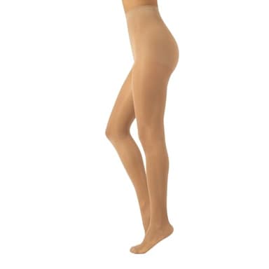 CALZITALY PACK 1/2 Paires - Collants de Contention avec Compression Forte 10 mm/Hg, S, M, L, XL, XXL, 3XL, 4XL | 70 DEN | Made in Italy (XL, Naturel Tan)