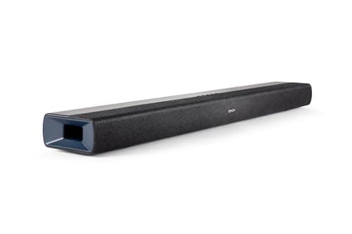 Denon DHT-S218, Barre de Son TV, Dolby Atmos, Pleine Bande Passante, Dialog Enhancer, HDMI 4K avec eARC - Noir