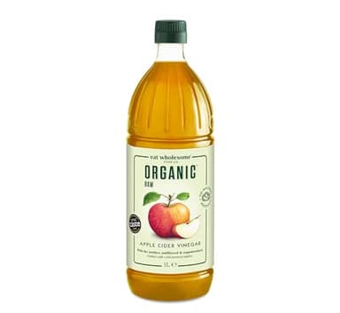 Eat Wholesome Vinaigre de Cidre de Pomme Cru Bio Non Filtré avec « La Mère », 1L
