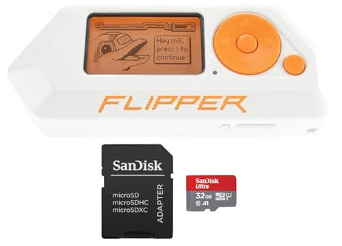 Flipper Zero Starter Kit — Flipper Zero | Carte Micro SD 32 Go jusqu'à 120 Mo/s | Adaptateur MicroSD vers SD