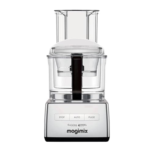 MAGIMIX 4200 XL Robot de cuisine compact & polyvalent 18472F, FABRIQUE EN FRANCE, Chrome Brillant