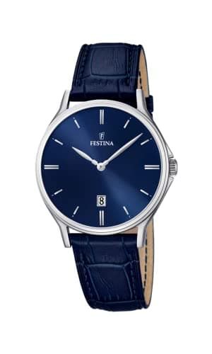 Festina Hommes Analogique-Numérique Quartz Montre avec Bracelet en Cuir