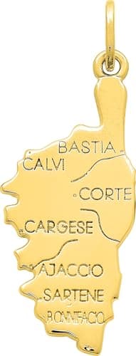 Bijouxenvogue Pendentif Plaqué Or Corse France Pays