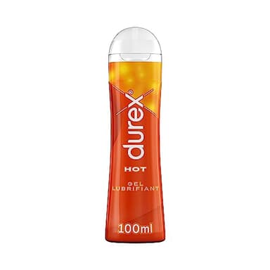 Durex Gel Lubrifiant Hot - Effet Chaleur - Lubrifiant Ã€ Base D'eau - 100ml