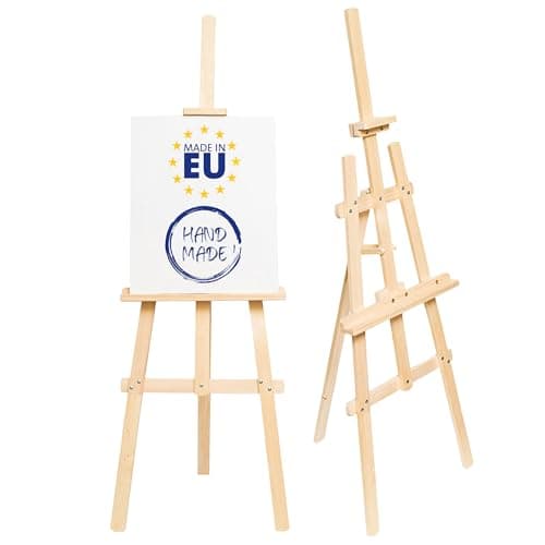 Chevalet en bois grand 180 cm - support de toile de mariage chevalets réglables en hauteur pour peintres chevalet de champ chevalet en bois pour enfants et adultes Bois de hêtre