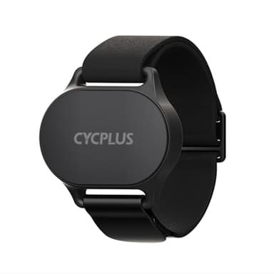 CYCPLUS Brassard Cardio-fréquencemètre, Bluetooth 5.1 Ant HR Monitor avec indicateur LED de la Zone HR, IP67 Waterproof, pour la Course à Pied, Le Cyclisme, la Gymnastique et d'autres Sports