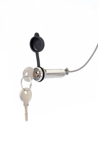 Marantec Special 306 Déverrouillage d'urgence pour porte sectionnelle 13 mm pour déverrouillage mécanique de porte de garage Argenté