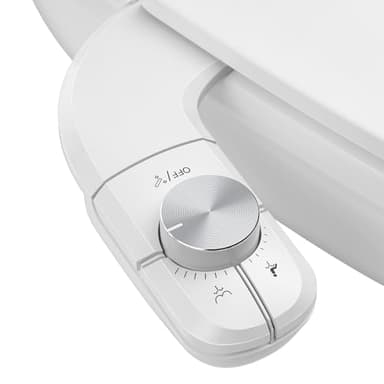 YISSVIC Toilette Japonaise Bidet Toilette WC non Electrique Double Buses Rétractables Installation Facile Autonettoyantes Pression d'Eau Réglable à Eau Froide Nettoyage Avant et Arrière