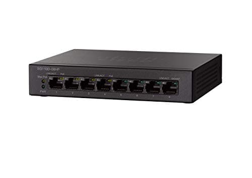 Cisco Commutateur non géré SG110D-08HP avec 8 Ports Gigabit Ethernet (GbE) plus 32 W PoE, protection à vie limitée (SG110D-08HP-EU)