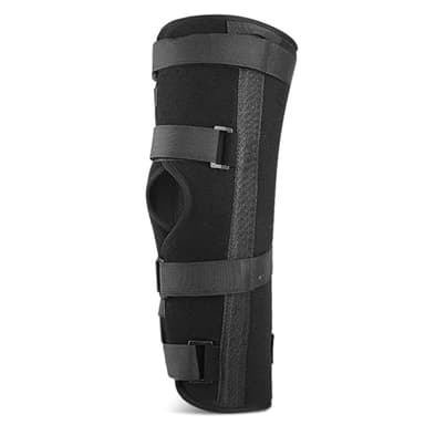 MEAKTSMI Immobilisation du genou Repose-jambe complet Attelle droite en alliage d'aluminium pour blessures au genou ou récupération après une opération