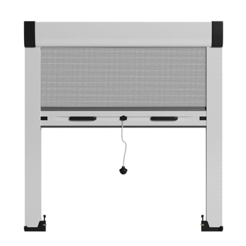 Moustiquaire fenetre enroulable en aluminium sur mesure – prêt à poser, plusieurs couleurs disponibles - Largeur 50 cm à 149 cm Hauteur 50 cm à 149 cm