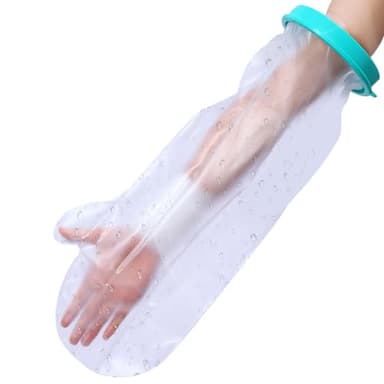 ZYKORT Protecteur de douche en plâtre pour bras, 56 cm, imperméable pour adulte, housse pour plâtre, eau, bras pour plaies