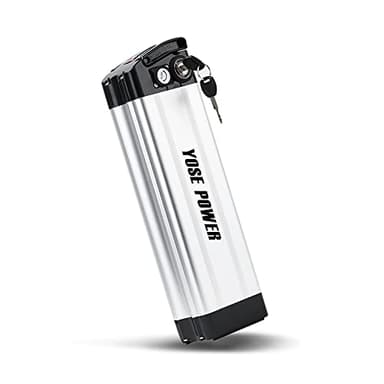 YOSE POWER Batterie Vélo Électrique 36V 15.6Ah, XH370-10J Silver Fish Lithium-ION Batterie de Remplacement pour MiFa, Rex, Prophete, Aldi, Zhenlong, Phylion avec USB