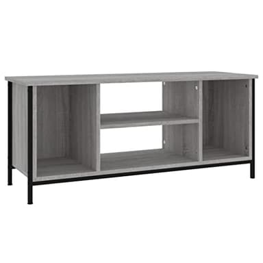 vidaXL Meuble TV, Armoire Basse avec Compartiments, Meuble Télévision, Armoire de Rangement Salon Salle de Séjour, Industriel, Sonoma Gris Bois d'Ingénierie
