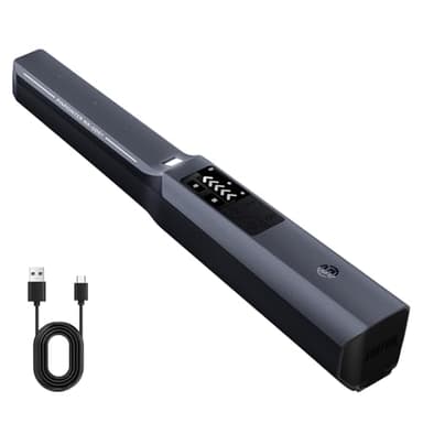 SUNPOW Détecteur de Métaux Rechargeable Pinpointer pour Adultes & Enfants, Étanche IP68, Détection 360°, 4 Modes (Audio, Vibration, Muet) - Bâton de Détection avec Écran LCD - NXGD01
