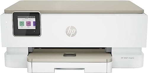 HP Envy Inspire 7220e, Imprimante Multifonction à Jet d'Encre A4 Couleur, Recto Verso Automatique, 22 ppm, Wi-Fi, 3 Mois d'Encre Instant Ink Inclus, Blanche