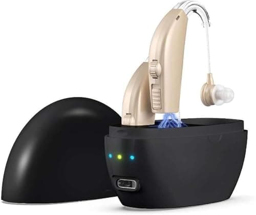 Convient aux personnes âgées/rechargeable, avec étui de charge portable/léger et confortable/réduction naturelle du bruit