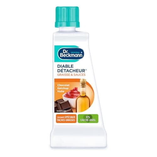 Dr. Beckmann - Diable Détacheur Graisse & Sauces 50 ml - Détachant spécifique pour taches d'huile, grasses, beurre, sauce tomate, ketchup - Solvants spéciaux - x3