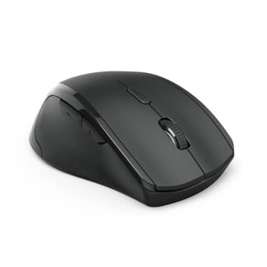 Hama Souris Optique sans Fil Riano (Souris Gauche sans Fil, avec récepteur Nano USB, Vertical, 800-1600 dpi, Interrupteur de Marche/arrêt, 3 Boutons, 2,4 GHz) Noir