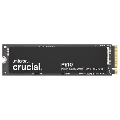 Crucial P510 SSD 1To PCIe 5.0 x4 Gen5 NVMe M.2 SSD Interne, Lecture jusqu'à 11000 Mo/s, écriture jusqu'à 9500 MB/s, Compatible avec Ordinateur Portable et de Bureau, Disque Dur - CT1000P510SSD8-01
