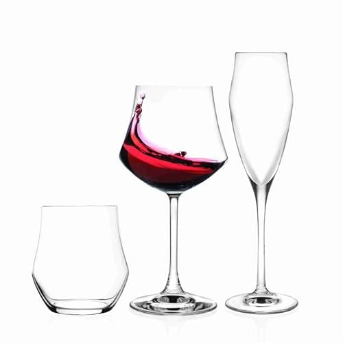 RCR Coffret 18 pièces (6 Verres à Eau + 6 Verres à vin + 6 Coupes à Champagne)