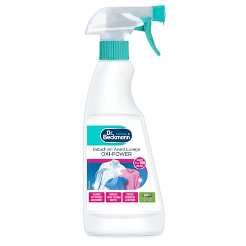 Dr. Beckmann - Détachant Textile Avant-Lavage Oxi-Power - Détachant Linge Puissant Riche En Agents Antitaches - Spray Linge Qui Élimine Les Taches, Protège Les Couleurs & Tissus des Vêtements - 500ML