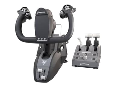 Thrustmaster TCA Yoke Pack - Contrôleur de vol de haute précision et quadrant d'accélérateur avec licence officielle Boeing pour PC et Xbox Series X|S