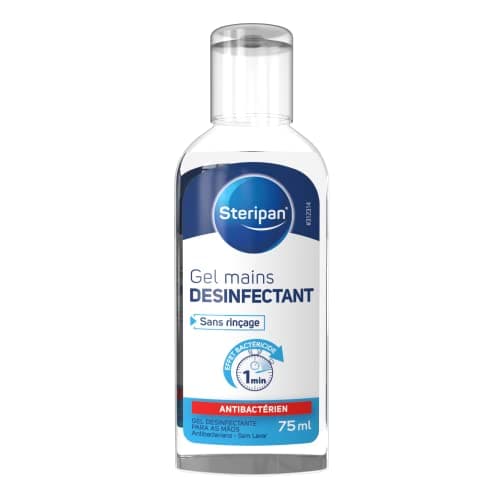 Steripan - Gel Antibactérien Pour Les Mains – Elimine Les Bactéries – Format Pratique – Parfum Agréable - 75 ML